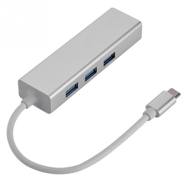 Type-C 3Port HUB with Gigabit Ethernet Adaptel For MACBOOK