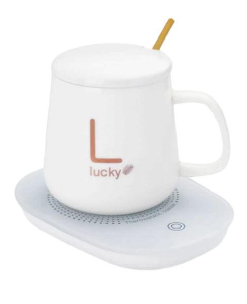 Coffee Cup And Saucer - Electric Beverage Warmer Set