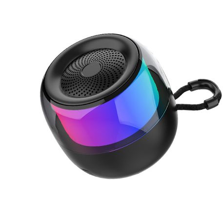 ZQS-L01 Beat-Driven LED Lights Bluetooth Speaker, Protable Speaker - Black Image