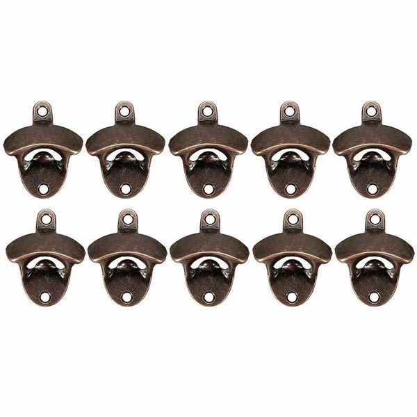10-Pack Bottle Opener Wall Mounted Bottch Rustic Vintage Style Beer Opener