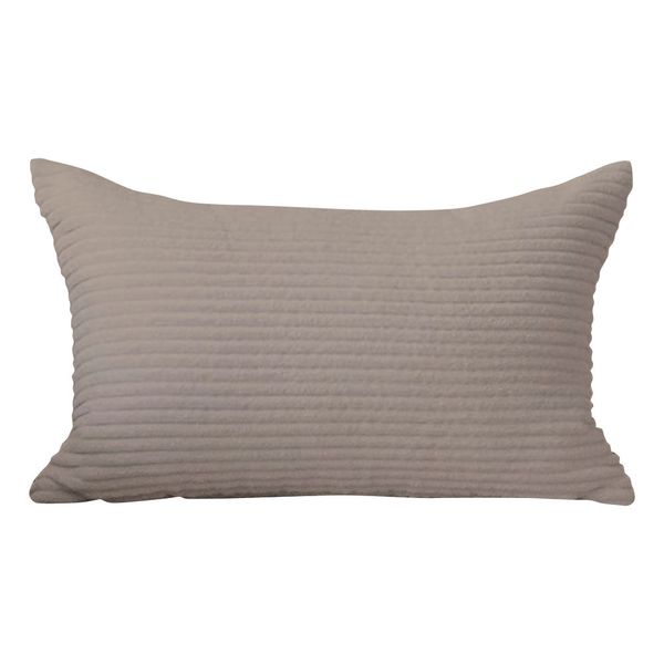 Pandok - Velvet Corduroy Scatter Cushion Cover with Inner - Tan