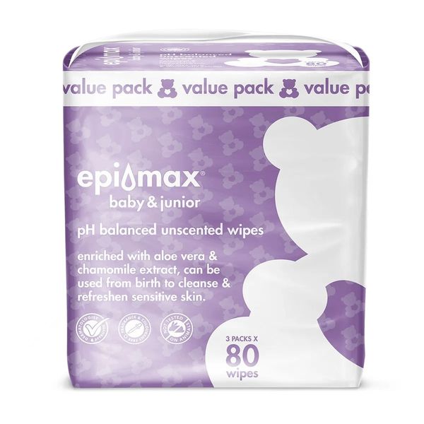 Epi-Max Baby Sensitive Wipes 3 (80) Pack