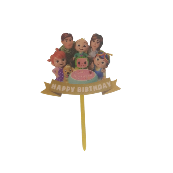 Cocomelon Happy Birrthday Cake Topper