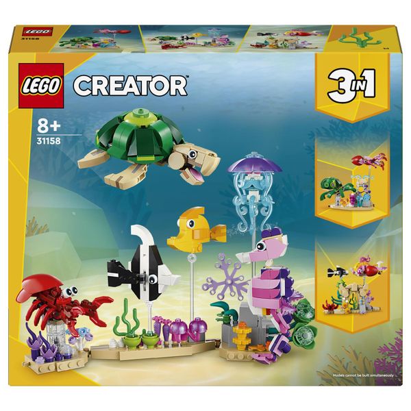 LEGO® Creator 3in1 Sea Animals 31158 Building Toy Set Building Toy Cars (421 Pieces)
