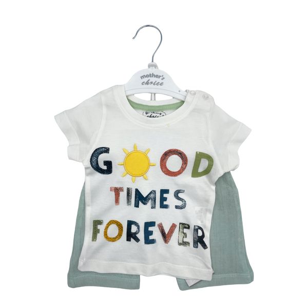 Mothers Choice Infants Boys Printed 2 Piece Set - Good TImes Forever