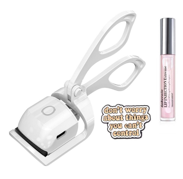 Rechargeable Heating Eyelash Curler Tool and Lip Plumper