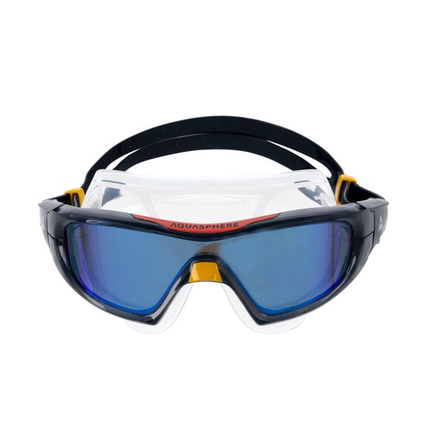 Aquasphere Vista Pro - Indigo Titanium Mirrored Lens - Grey/Or Swim Mask
