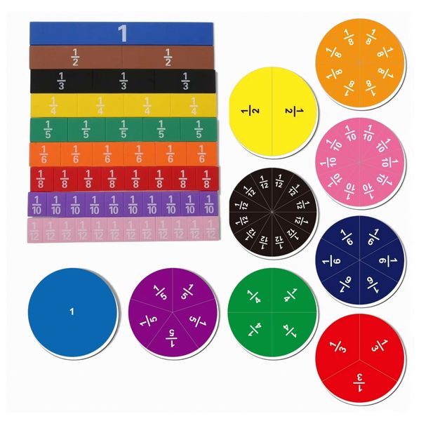 PieMaster Magnetic Maths Fraction Learning Students &amp; Teachers Set