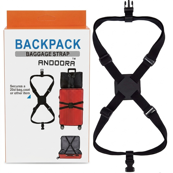 Andoora Luggage Strap for Suitcase Bag-Pack of 2
