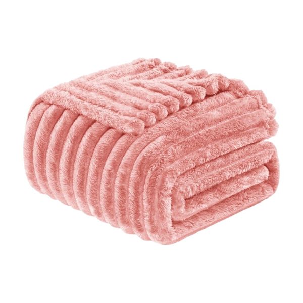 Multifunctional Plush Blanket - 230cm x 200cm - Pink