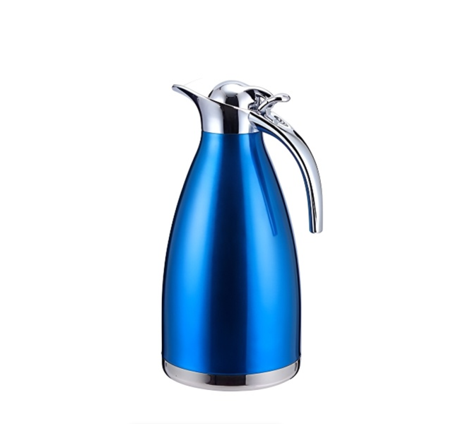 2L Stainless Steel Vacuum Thermos Flask - Blue