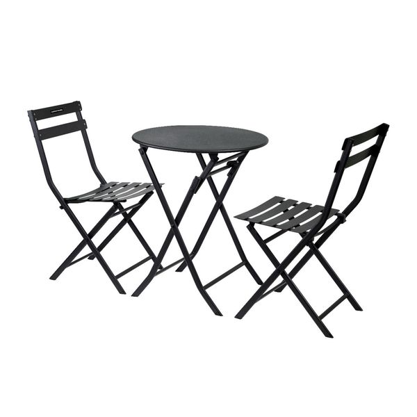 Outdoor Buddy - Zen 3Piece Bistro Set - Black
