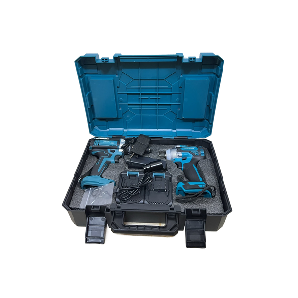 2 in 1 Cordless Lithium Electric Drill And Wrench Set