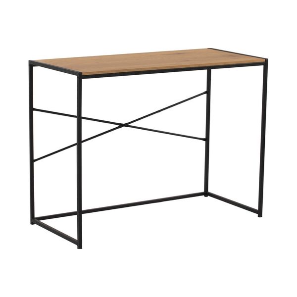 Bragg Bradford Student Office Desk, Oak &amp; Black