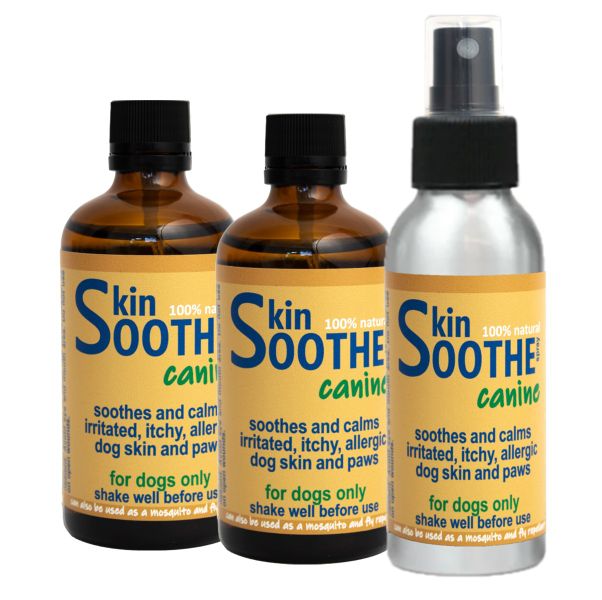 SkinSOOTHE Canine (x3Eco) for Rash and Itchy Allergic Dog Skin - 3x100ml