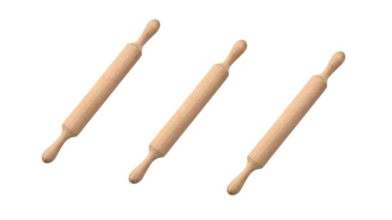 Wooden Rolling Pin - Pack of 3