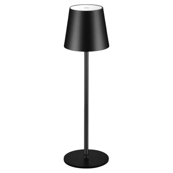 Minimalist LED Desk Lamp With Adjustable Brightness and Touch Control - Black
