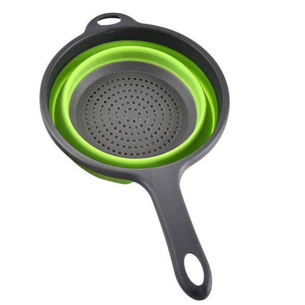 430x240x95mm Kitchen Silicone Folding Food Basket Strainer KT32123