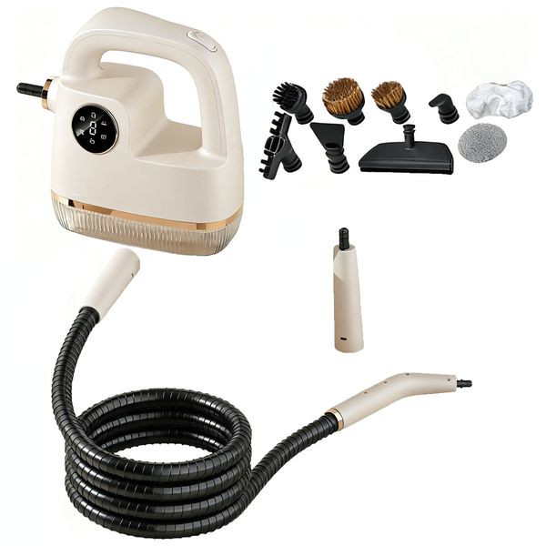 13PCS High Temperature Steam Cleaner Handheld Pressurized Steam Cleaner Kit