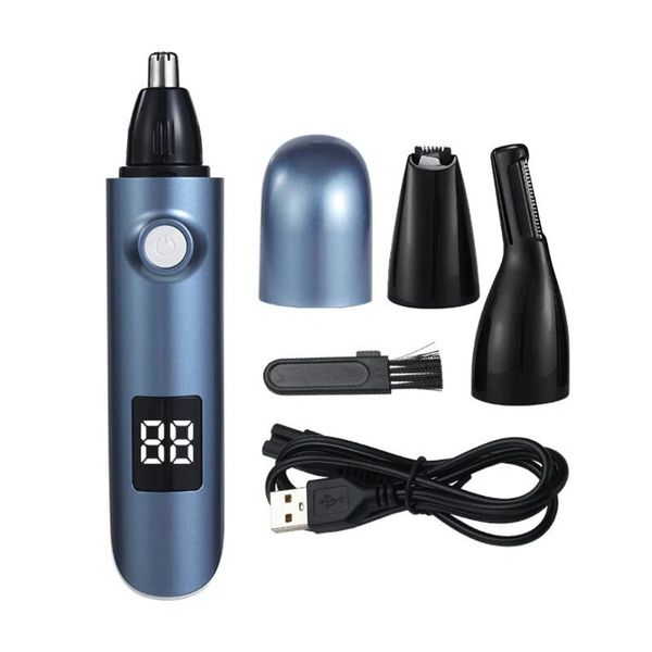 3-In-1 Electric Nose Hair Trimmer With Digital Display