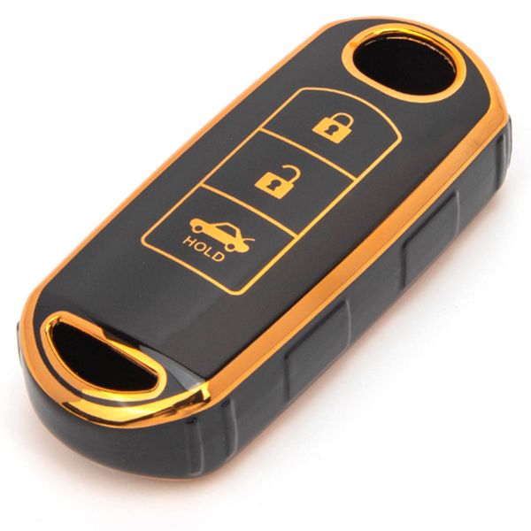 3 Buttons TPU Key Covers Compatible With Mazda Soft Protection Car Key