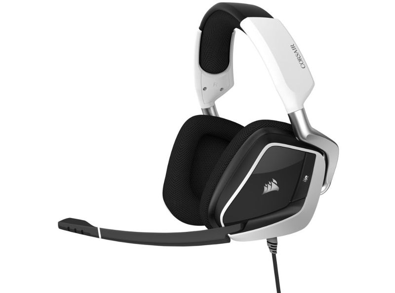 Corsair VOID Elite RGB USB 7.1 Surround Sound Premium Headset White - PC