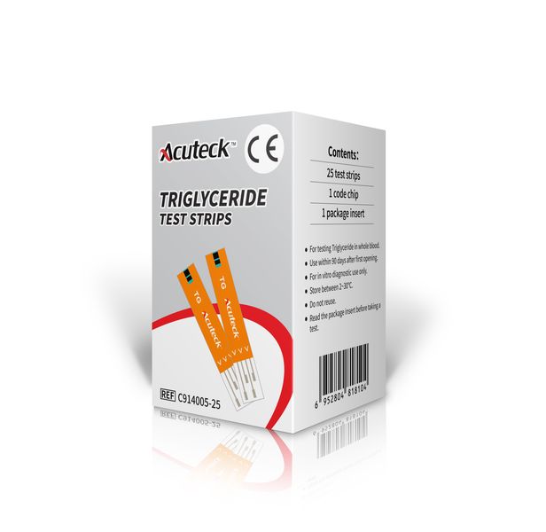 AcuTeck MultiGX Triglyceride Test strips 25's