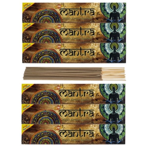 Puja Incense Sticks Highly Scented Agarbatti - Mantra - 120 Sticks