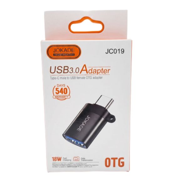 Jokade JC019 Type-C Male to USB-A Female 18W OTG Adapter