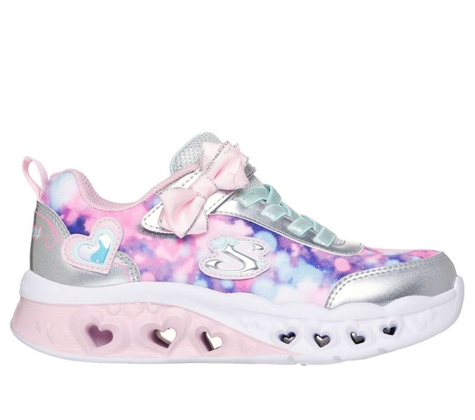 Skechers Kids - Flutter Heart Lights - Silver Light Pink