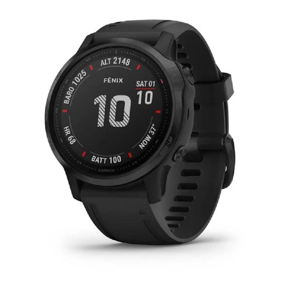 Garmin fenix 6S Pro Outdoor Smartwatch (42mm) - Black with Black Band