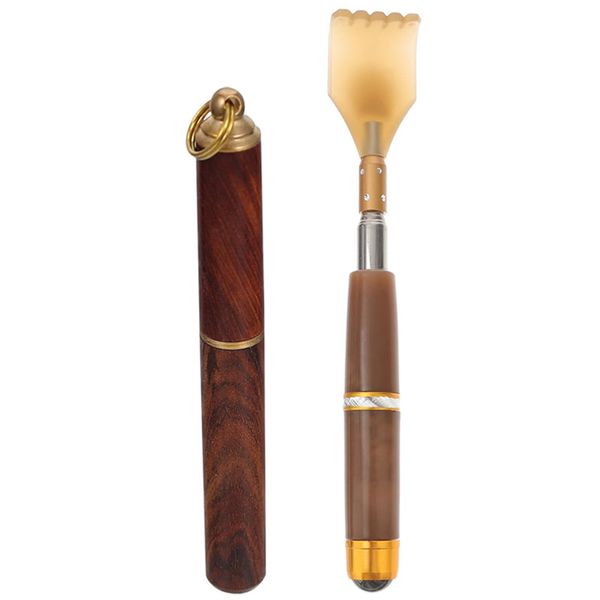 Wooden Earwax Pick and Horns Back Scratcher