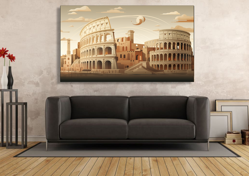 Canvas Wall Art - Roman Rhapsody Abstract - IM1253