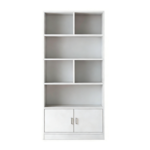 5 Tier Bookshelf with 1 Tier Door Bookcase Organizer for Home &amp; Office