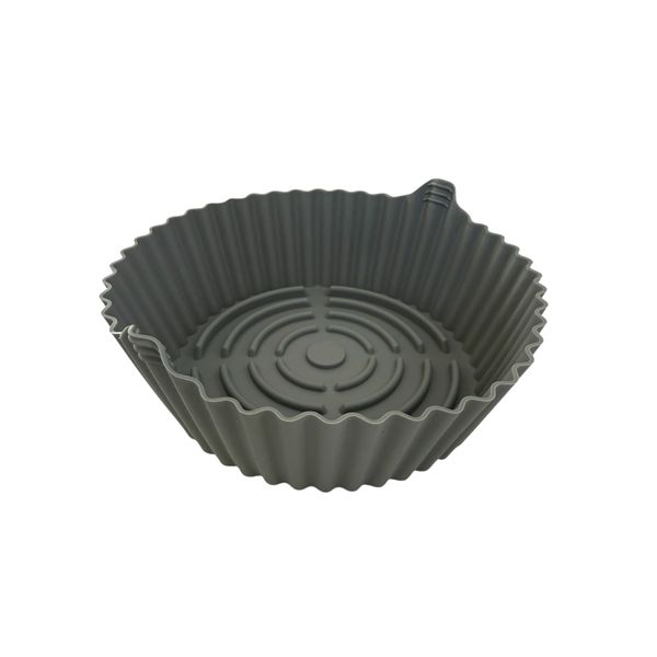 Essential Food Grade Silicone Air Fryer Liner -20cm Reusable Liner (Grey)
