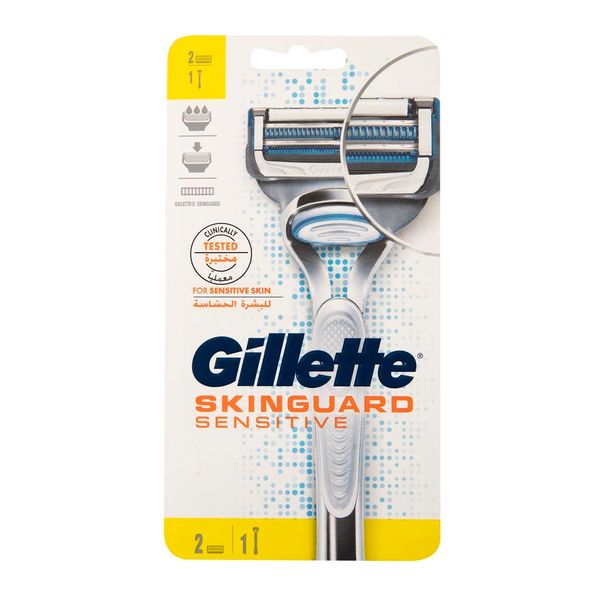 Gillette Skinguard Handle + 2 Razor Blades