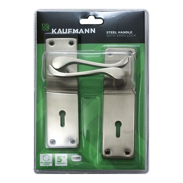Kaufmann - Lockset 2L Ms 6Inch Victorian Scroll Sn
