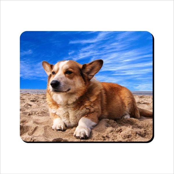 Mouse Pad - Corgi On Beach
