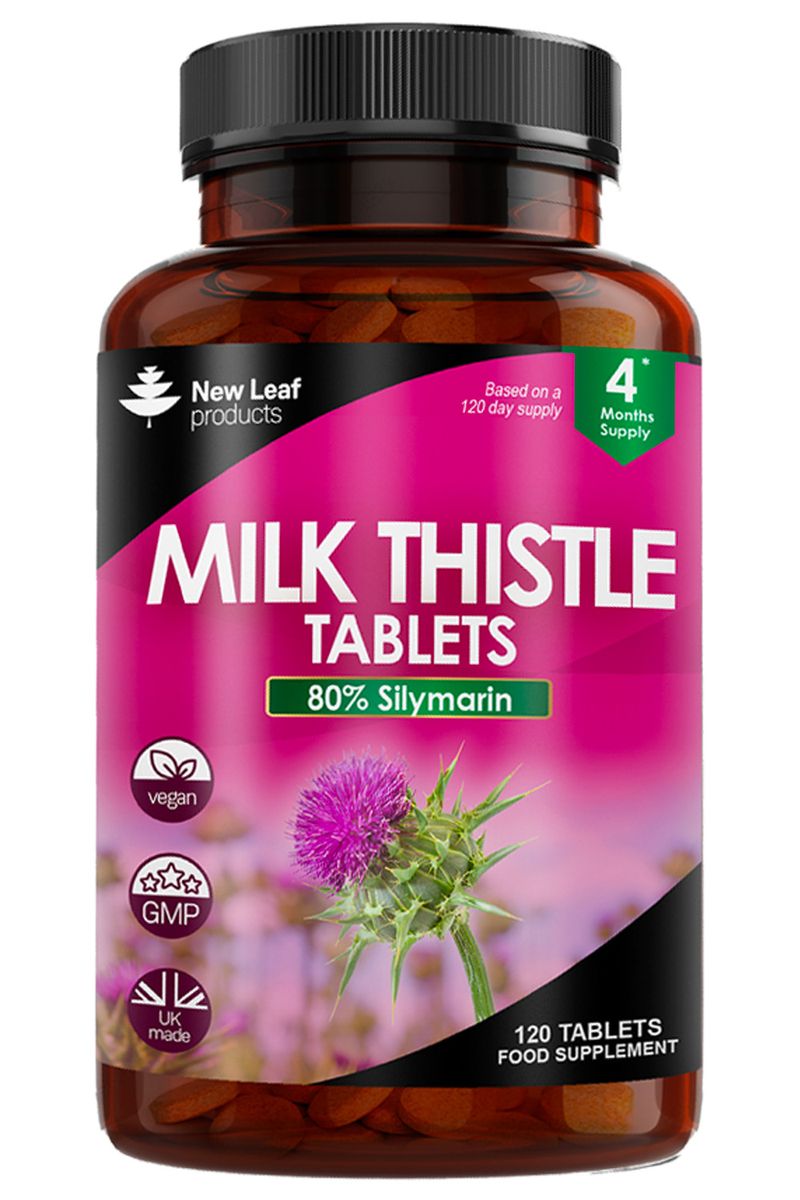 Milk Thistle Tablets 2000mg High Strength Liver Detox 120 Tablets
