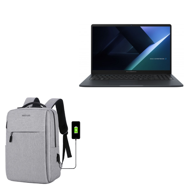 ASUS Expertbook i7 512GB SSD 16GB Win 11 Home + Laptop Backpack