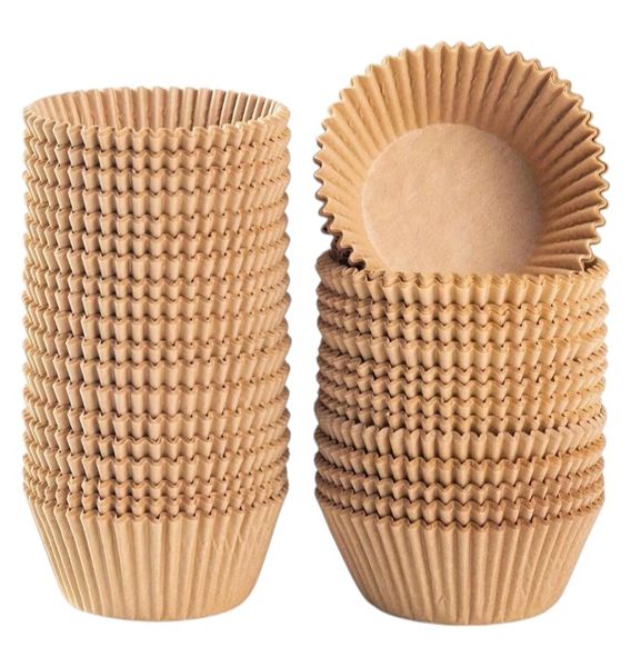 500 Pieces - Baking Paper Cups For Muffins &amp; Cupcakes - Brown
