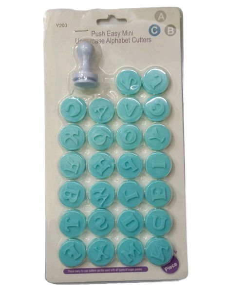 Mini Lower Case Alphabet Letter Stamp Cookie Cutters Stamp