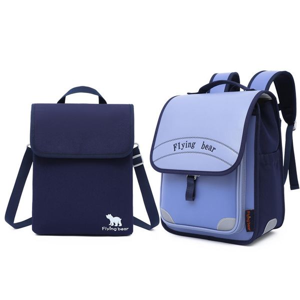 Japanese-style Children's Set Child And Mother Bag, Primary School Boys And Girls In Grades 1-6, Reduce The Burden And Breathable Backpack Schoolbag