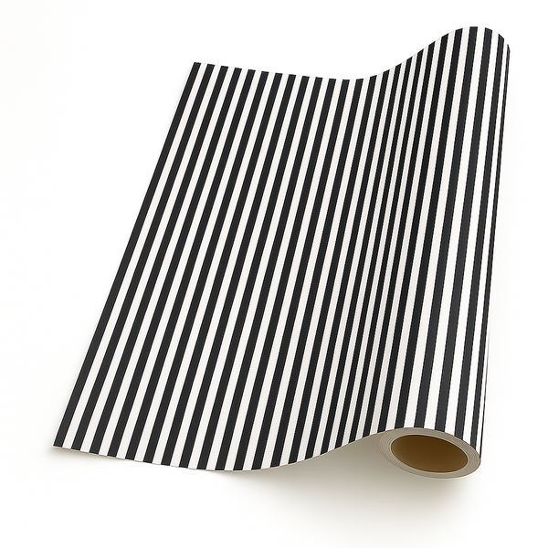 Thin Stripe Bulk Gift Wrap Roll - 50cm x 50m | Premium 65gsm Paper