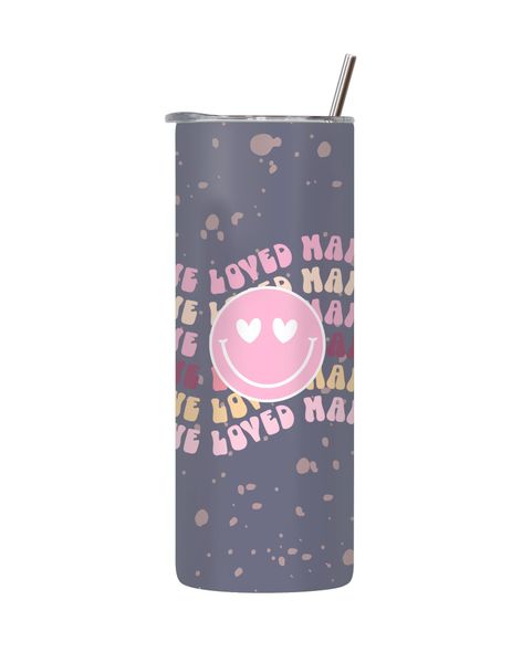 Smily Face 20 Oz Tumblers for Mothers Day Women Graphic Mom Present 074