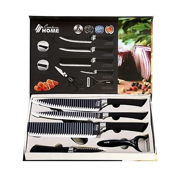 Non-Stick Knife Set Coated Kitchen Knives (6 Pieces Set)