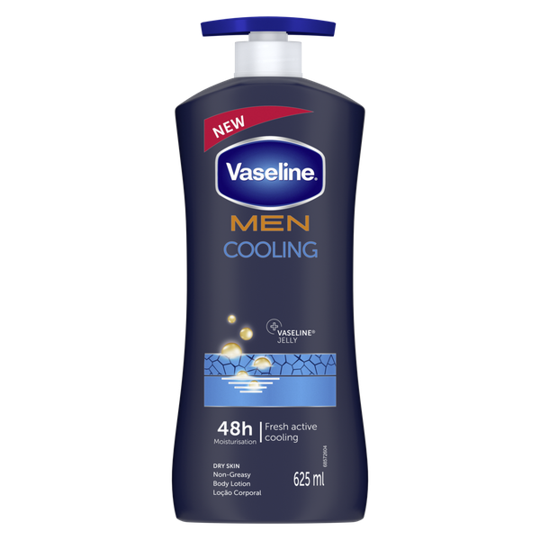 Vaseline Men Cooling Moisturizing Body Lotion for Dry Skin 625ml