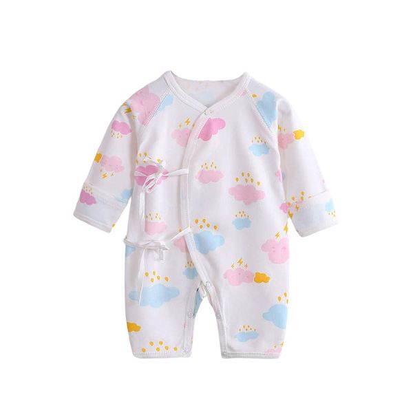 100% Cotton Monk Style Baby Romper - Clouds