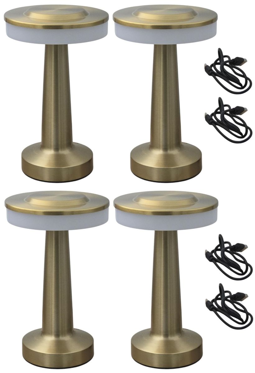 Hello Today Rechargeable LED Table Lamp - 4 Pack