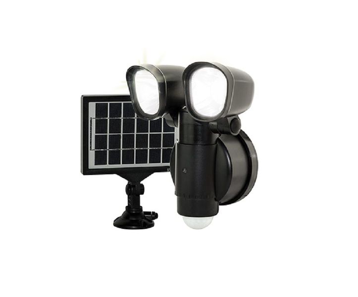 Luceco - Twin Security Light With Solar Panel